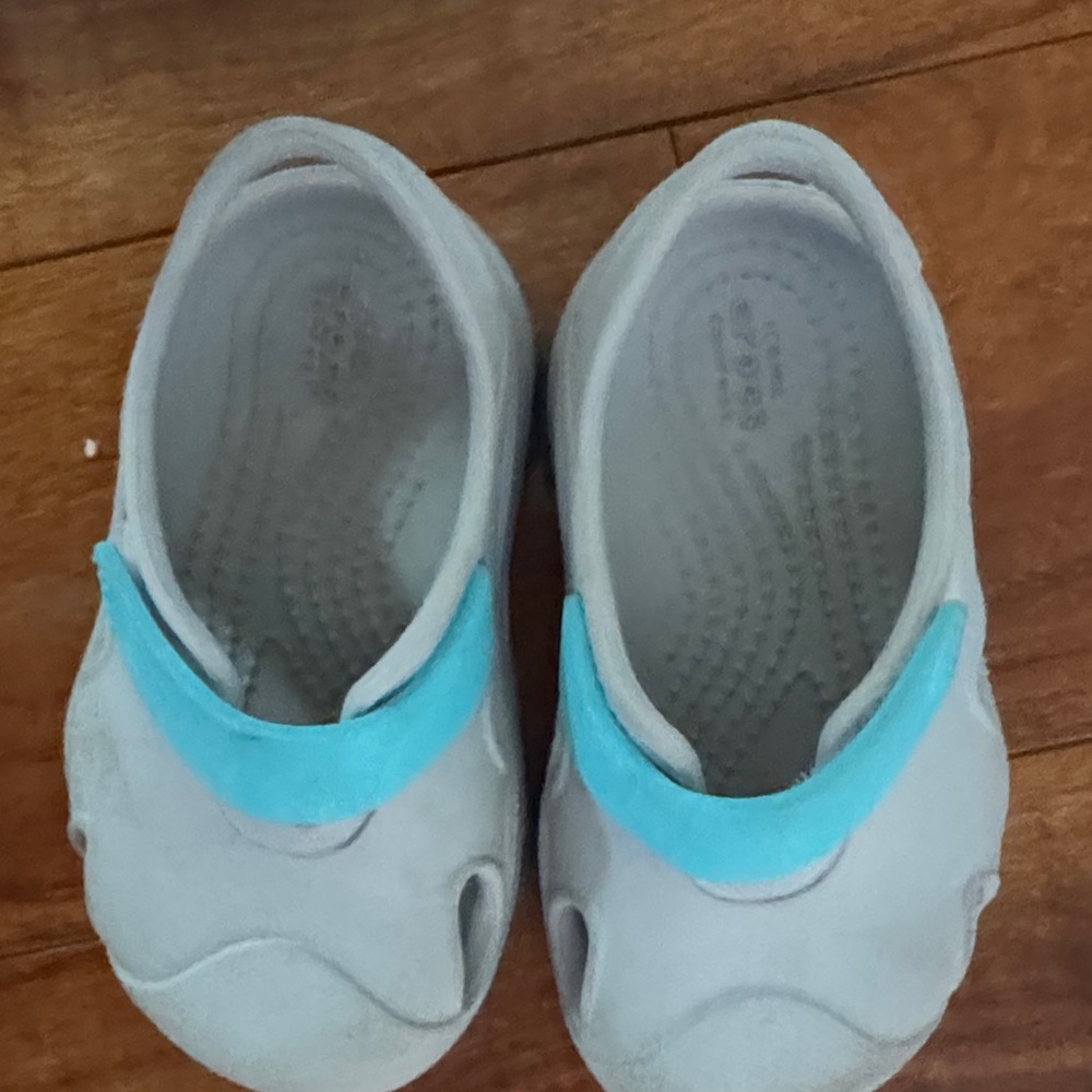 CROCS Kids' Black and Gray Sandals
